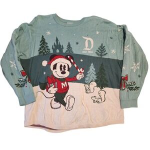 Official Disneyland Holiday Knit Sweater Spirit Jersey Small S Mickey Snowman